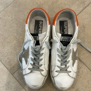 Golden goose super star sneakers/size 37 women/orange